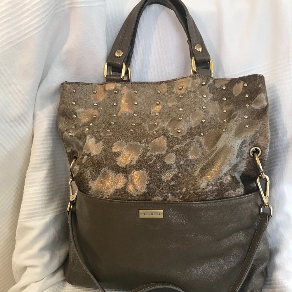 Pulicari messenger leather bag